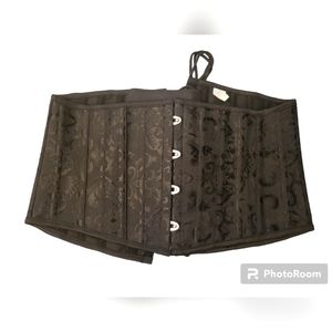 Gothic Patterned Underbust Waist Cincher (XL)